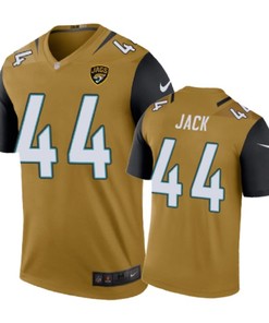 Jacksonville Jaguars #44 Myles Jack Nike Color Rush Gold Jersey - Robokeg
