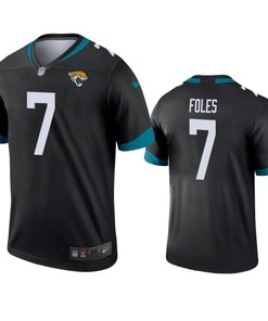 Jacksonville Jaguars #7 Nick Foles Black Legend Jersey - Mens - Robokeg