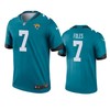 Jacksonville Jaguars #7 Nick Foles Teal Color Rush Legend Jersey - Men - Robokeg