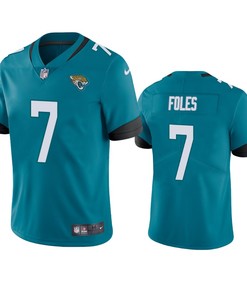 Jacksonville Jaguars #7 Nick Foles Teal Vapor Untouchable Limited Jersey - Mens - Robokeg