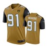 Jacksonville Jaguars #91 Yannick Ngakoue Nike Color Rush Gold Jersey - Robokeg