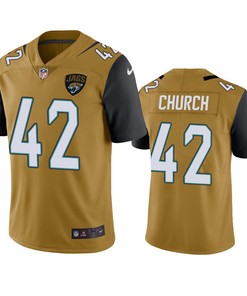 Jacksonville Jaguars Barry Church Gold Nike Color Rush Limited Jersey - Robokeg