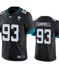 Jacksonville Jaguars Calais Campbell Black 100th Season Vapor Limited Jersey - Robokeg