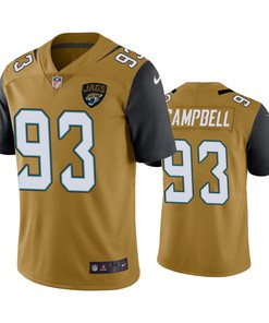 Jacksonville Jaguars Calais Campbell Gold Nike Color Rush Limited Jersey - Robokeg
