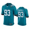 Jacksonville Jaguars Calais Campbell Teal 25th Anniversary Game Jersey - Robokeg