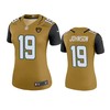 Jacksonville Jaguars Collin Johnson Gold Color Rush Legend Jersey - Womens - Robokeg