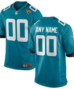 Jacksonville Jaguars Custom Game Jersey Teal Custom Jerseys Nfl - Robokeg