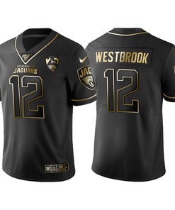 Jacksonville Jaguars Dede Westbrook 25th Anniversary Black Gold Logo Jersey - Robokeg