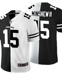 Jacksonville Jaguars Gardner Minshew Ii #15 Nfl 2020 Black And White Jersey - Robokeg