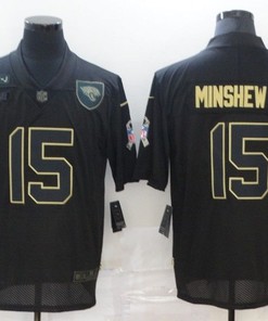 Jacksonville Jaguars Gardner Minshew Ii #15 Nfl 2020 Black Jersey - Robokeg