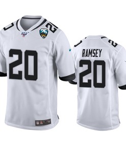 Jacksonville Jaguars Jalen Ramsey White 25th Anniversary Game Jersey - Robokeg