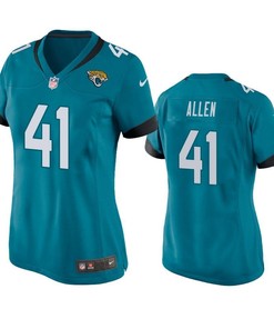 Jacksonville Jaguars Josh Allen 2019 Nfl Draft Teal Game Womens Jersey - Robokeg