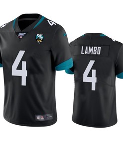 Jacksonville Jaguars Josh Lambo Black 100th Season Vapor Limited Jersey - Robokeg