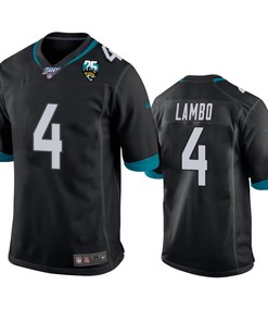 Jacksonville Jaguars Josh Lambo Black 25th Anniversary Game Jersey - Robokeg