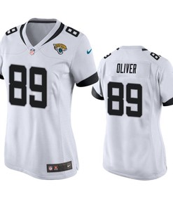 Jacksonville Jaguars Josh Oliver 2019 Nfl Draft White Game Womens Jersey - Robokeg