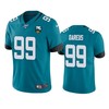 Jacksonville Jaguars Marcell Dareus Teal 25th Anniversary Vapor Limited Jersey - Robokeg