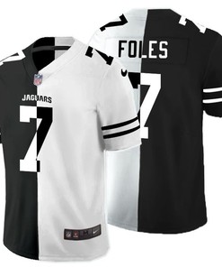 Jacksonville Jaguars Nick Foles #7 Nfl 2020 Black And White Jersey - Robokeg
