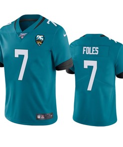 Jacksonville Jaguars Nick Foles Teal 25th Anniversary Vapor Limited Jersey - Robokeg