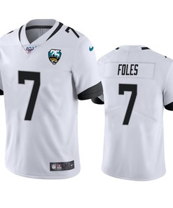 Jacksonville Jaguars Nick Foles White 25th Anniversary Vapor Limited Jersey - Robokeg