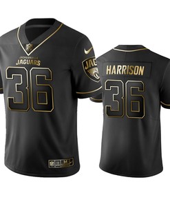 Jacksonville Jaguars Ronnie Harrison Black Golden Edition 2019 Vapor Untouchable Limited Jersey - Mens - Robokeg