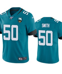 Jacksonville Jaguars Telvin Smith Teal 25th Anniversary Vapor Limited Jersey - Robokeg