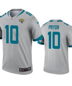 Jacksonville Jaguars Terrelle Pryor Silver Inverted Legend Jersey - Robokeg