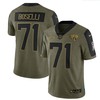 Jacksonville Jaguars Tony Boselli 71 Nfl Olive 2021 Salute To Service Retired Player Limited Men Jersey For Jaguars Fans - Robokeg