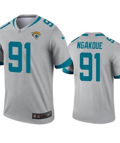 Jacksonville Jaguars Yannick Ngakoue Silver Inverted Legend Jersey - Robokeg