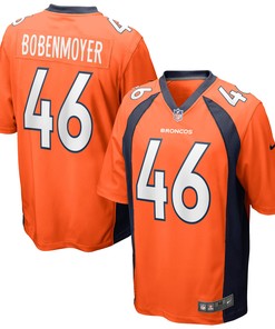 Jacob Bobenmoyer Denver Broncos Game Jersey - Orange Nfl - Robokeg
