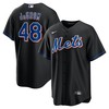 Jacob Degrom New York Mets 2022 Alternate Replica Player Jersey - Black Mlb Ver 1 - Robokeg