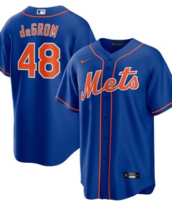 Jacob Degrom New York Mets Alternate Replica Player Name Jersey - Royal Mlb - Robokeg