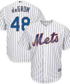 Jacob Degrom New York Mets Cool Base Player Jersey - White - Robokeg