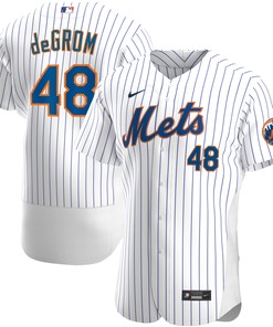 Jacob Degrom New York Mets Home Authentic Player Jersey White Mlb - Robokeg