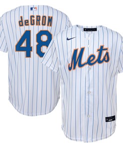 Jacob Degrom New York Mets Home Replica Player Jersey - White Mlb - Robokeg
