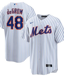 Jacob Degrom New York Mets Home Replica Player Name Jersey - White Mlb - Robokeg