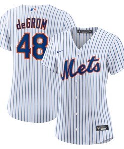 Jacob Degrom New York Mets Womens Home Replica Player Jersey - White Mlb - Robokeg
