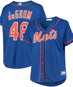 Jacob Degrom New York Mets Womens Plus Size Replica Player Jersey - Royal Mlb - Robokeg
