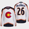 Jacob MacDonald 26 Reverse Retro 2.0 2022 Colorado Avalanche White Jersey Primegreen - Robokeg