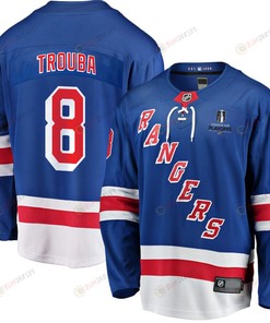 Jacob Trouba 8 New York Rangers Stanley Cup 2023 Playoffs Patch Home Breakaway Men Jersey - Blue - Robokeg
