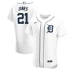 Jacoby Jones Detroit Tigers Home Authentic Player Jersey - White Mlb - Robokeg
