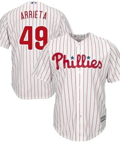 Jake Arrieta Philadelphia Phillies Official Cool Base Player Jersey - White - Robokeg