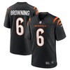 Jake Browning Cincinnati Bengals Game Jersey - Black Nfl - Robokeg