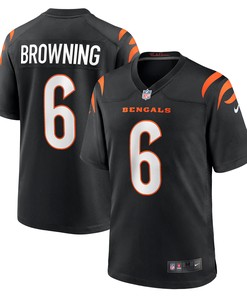 Jake Browning Cincinnati Bengals Game Jersey - Black Nfl - Robokeg