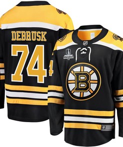 Jake DeBrusk 74 Boston Bruins Stanley Cup 2023 Playoffs Patch Home Breakaway Men Jersey - Black - Robokeg