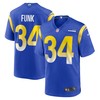 Jake Funk Los Angeles Rams Game Player Jersey - Royal Nfl - Robokeg