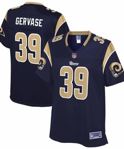 Jake Gervase Los Angeles Rams Nfl Pro Line Womens Team Player Jersey - Navy - Robokeg