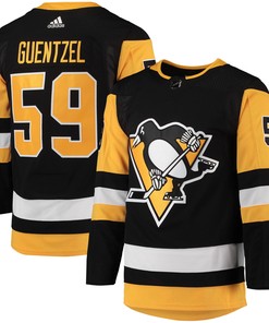 Jake Guentzel Pittsburgh Penguins Adidas Home Primegreen Authentic Pro Player Jersey - Black Nhl - Robokeg