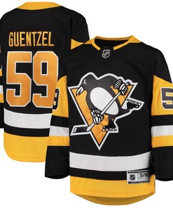 Jake Guentzel Pittsburgh Penguins Home Premier Player Jersey - Black Nhl - Robokeg