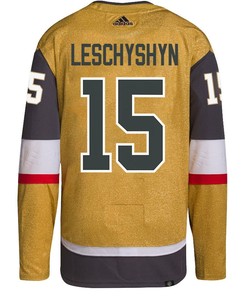 Jake Leschyshyn 15 Vegas Golden Knights Stanley Cup 2023 Final Patch Home Breakaway Men Jersey - Gold - Robokeg