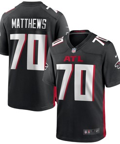 Jake Matthews Atlanta Falcons Game Jersey - Black Nfl - Robokeg